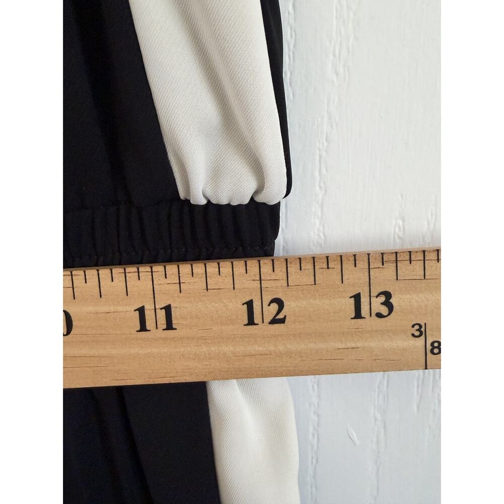 Amanda Uprichard Tuxedo Stripe Wide Leg Jumpsuit Size M - Picture 12 of 14